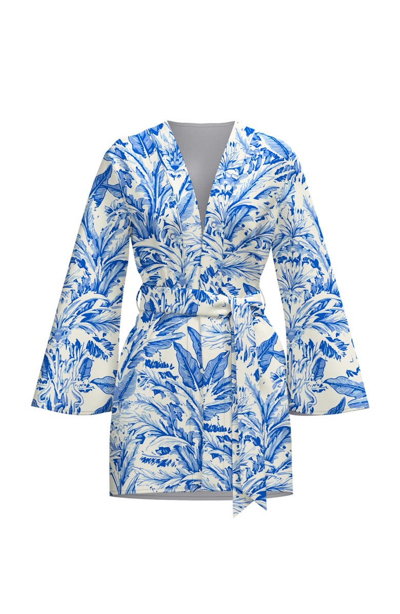 DIARRABLU Mini Kimono Toile Blu in Cotton Poplin, Alternate, color, Toile Blu