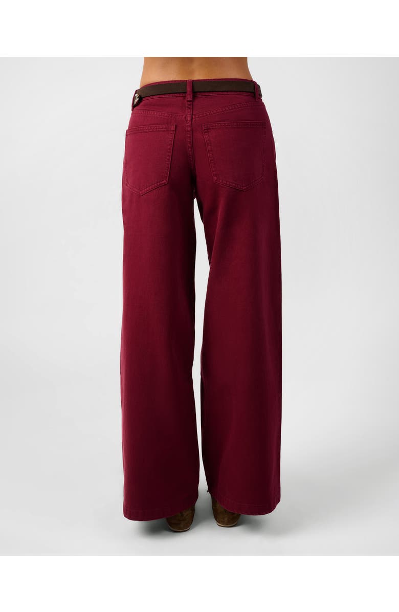 WeWoreWhat Relaxed Low Rise Baggy Pant, Alternate, color, Dark Cherry