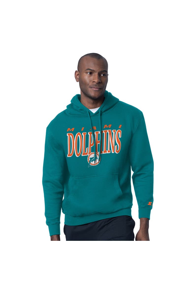 Men's Starter  Aqua Miami Dolphins Vintage Logo Hoodie & T-Shirt Combo Pack, Alternate, color, Aqua