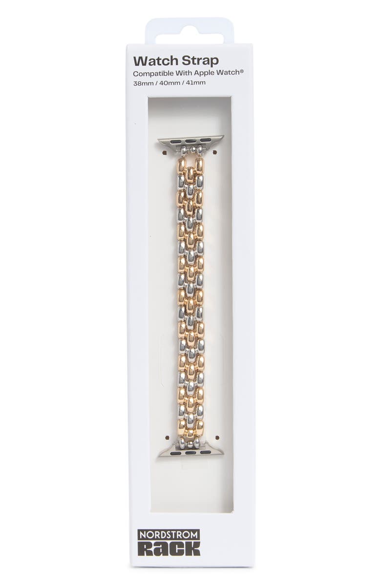 NORDSTROM RACK Two-Tone Apple Watch<sup>®</sup> Watchband, Main, color, Silver- Gold