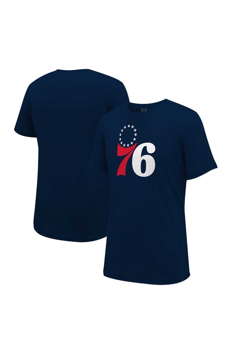 Unisex Stadium Essentials Navy Philadelphia 76ers Primary Logo T-Shirt, Main, color, Navy