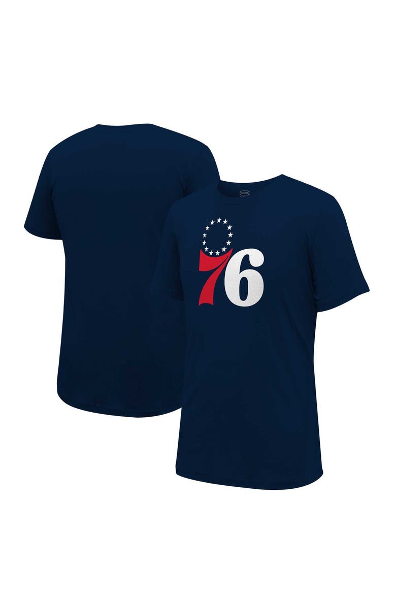 Stadium Essentials Unisex Stadium Essentials Navy Philadelphia 76ers Primary Logo T-Shirt, Main, color, 