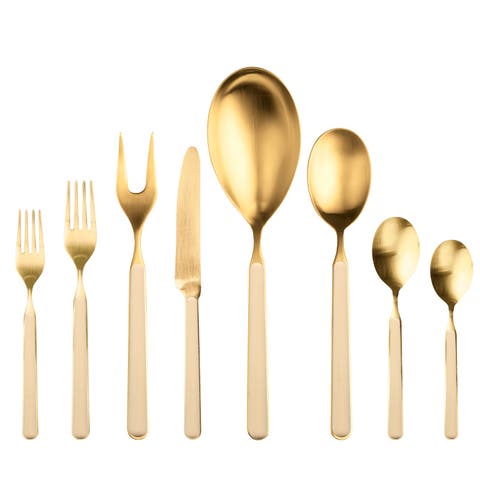 Fantasia Ice Gold Flatware Set - 43 Pieces