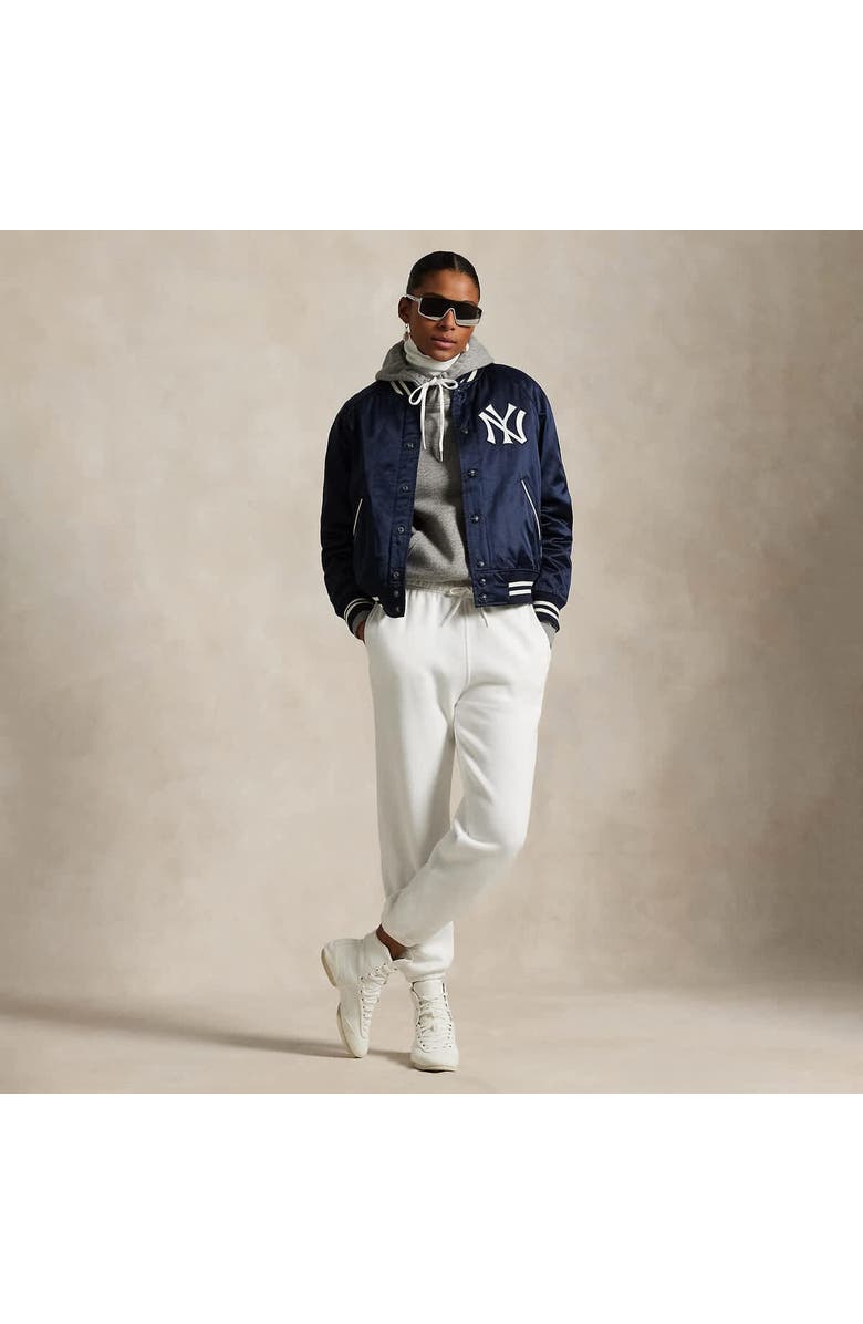 Polo Ralph Lauren Navy Yankees  Satin Jacket, Alternate, color, 