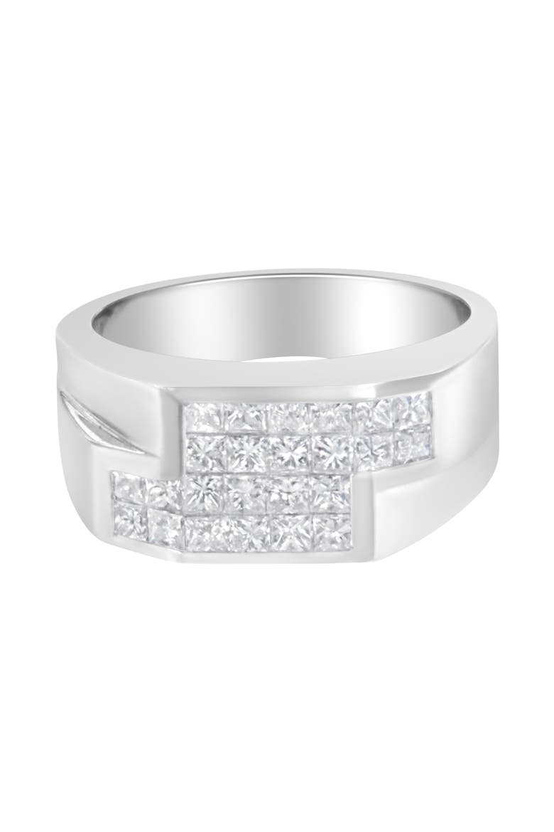 14KT White Gold 1 3/4 cttw Diamond Cluster Ring, Main, color, White