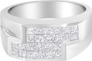 Haus of Brilliance 14KT White Gold 1 3/4 cttw Diamond Cluster Ring