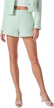 Endless Rose Relaxed Tweed Shorts