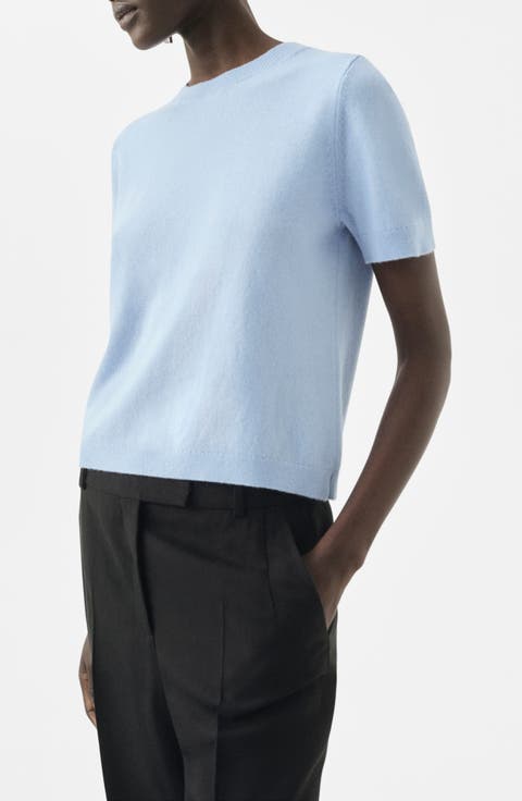 Selection Short Sleeve Wool & Cashmere Sweater