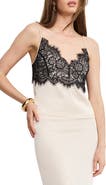 Good American Lace & Satin Camisole