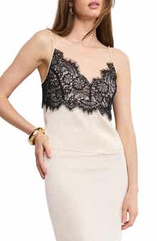 Good American Lace & Satin Camisole