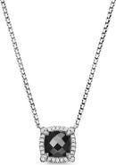 David Yurman Petite Chatelaine® Pavé Bezel Pendant Necklace