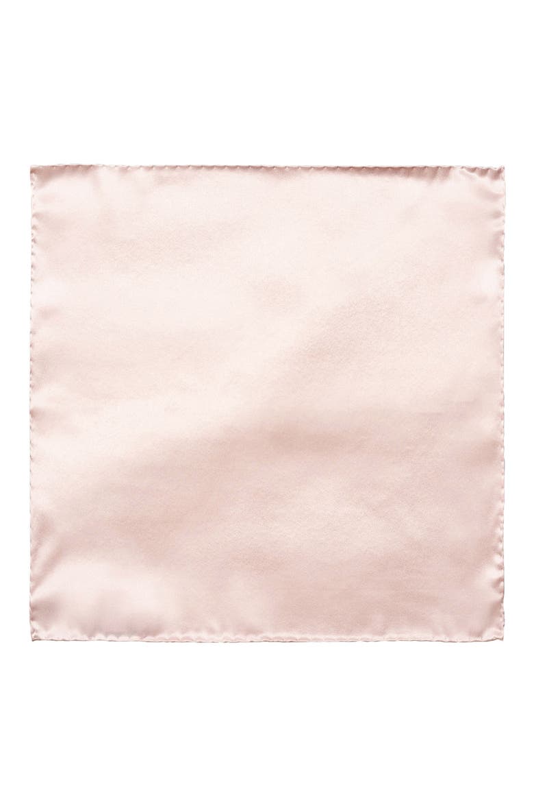 Silk Pocket Square, Alternate, color, MEDIUM PINK