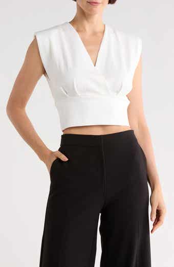 Cropped Surplice Top
