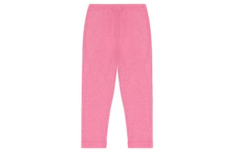 Leggings Pink Ribbed Knit