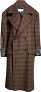 MM6 Maison Margiela Glen Plaid Oversize Martingale Coat