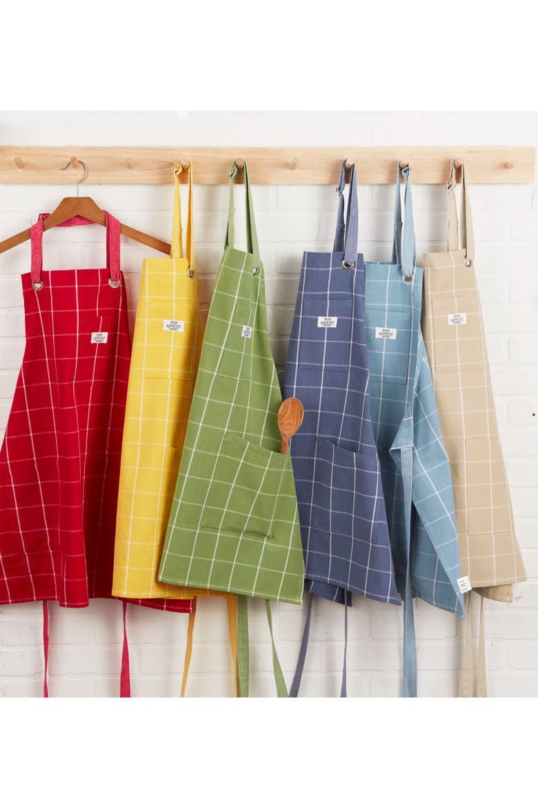 Windowpane Pantry Apron, Alternate, color, Red Cider
