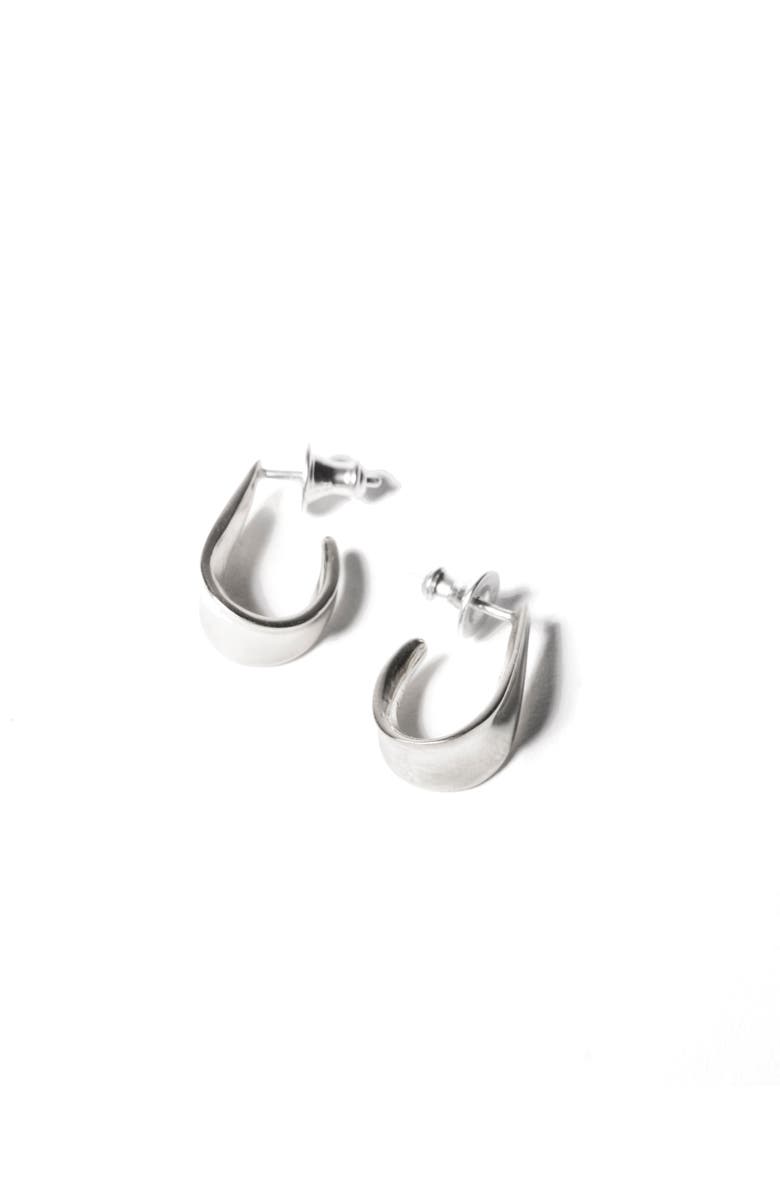 Odette New York Ancre Earrings, Alternate, color, Sterling Silver