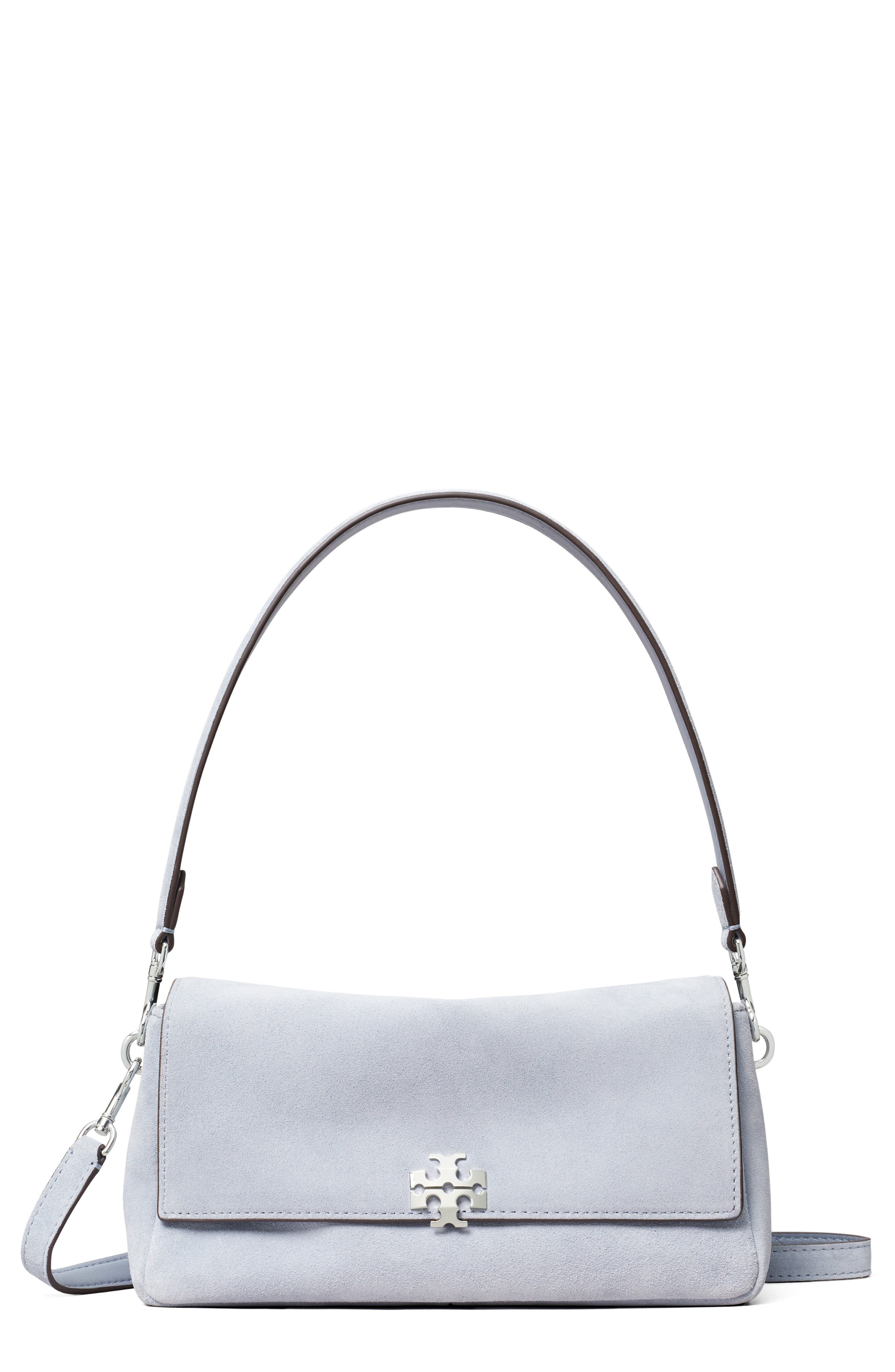 Tory Burch Small Charlie Shoulder Bag, Main, color, Light Blue