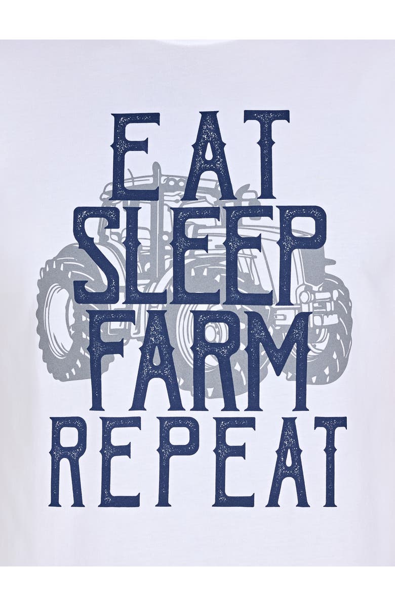 Raging Bull YFC Eat Sleep Farm T-Shirt, Alternate, color, White