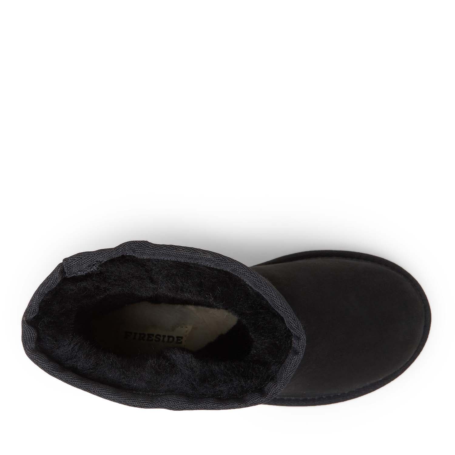 DEARFOAMS Fireside By Dearfoams Rosebery Genuine Shearling Boot, Alternate, color, Black