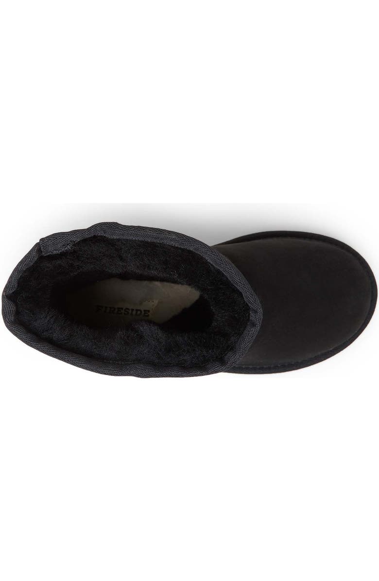 DEARFOAMS Fireside By Dearfoams Rosebery Genuine Shearling Boot, Alternate, color, Black