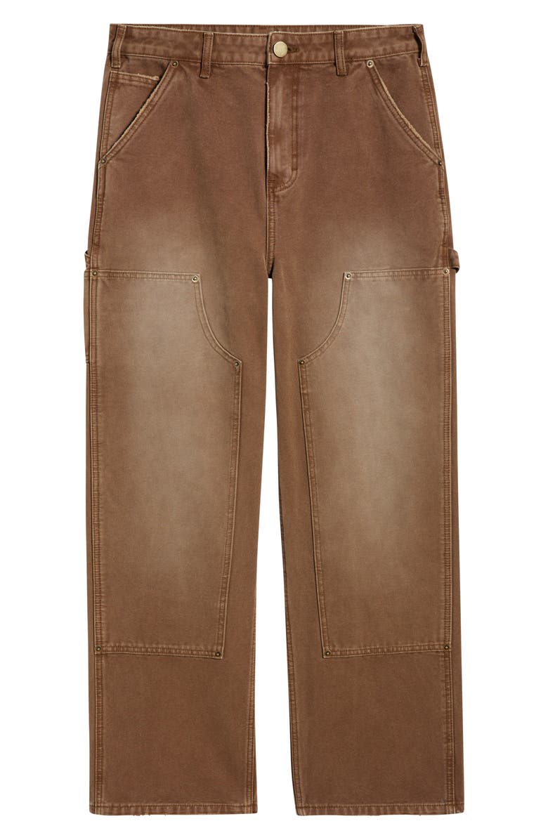 Elwood Industry Cotton Canvas Carpenter Pants, Alternate, color, Brown