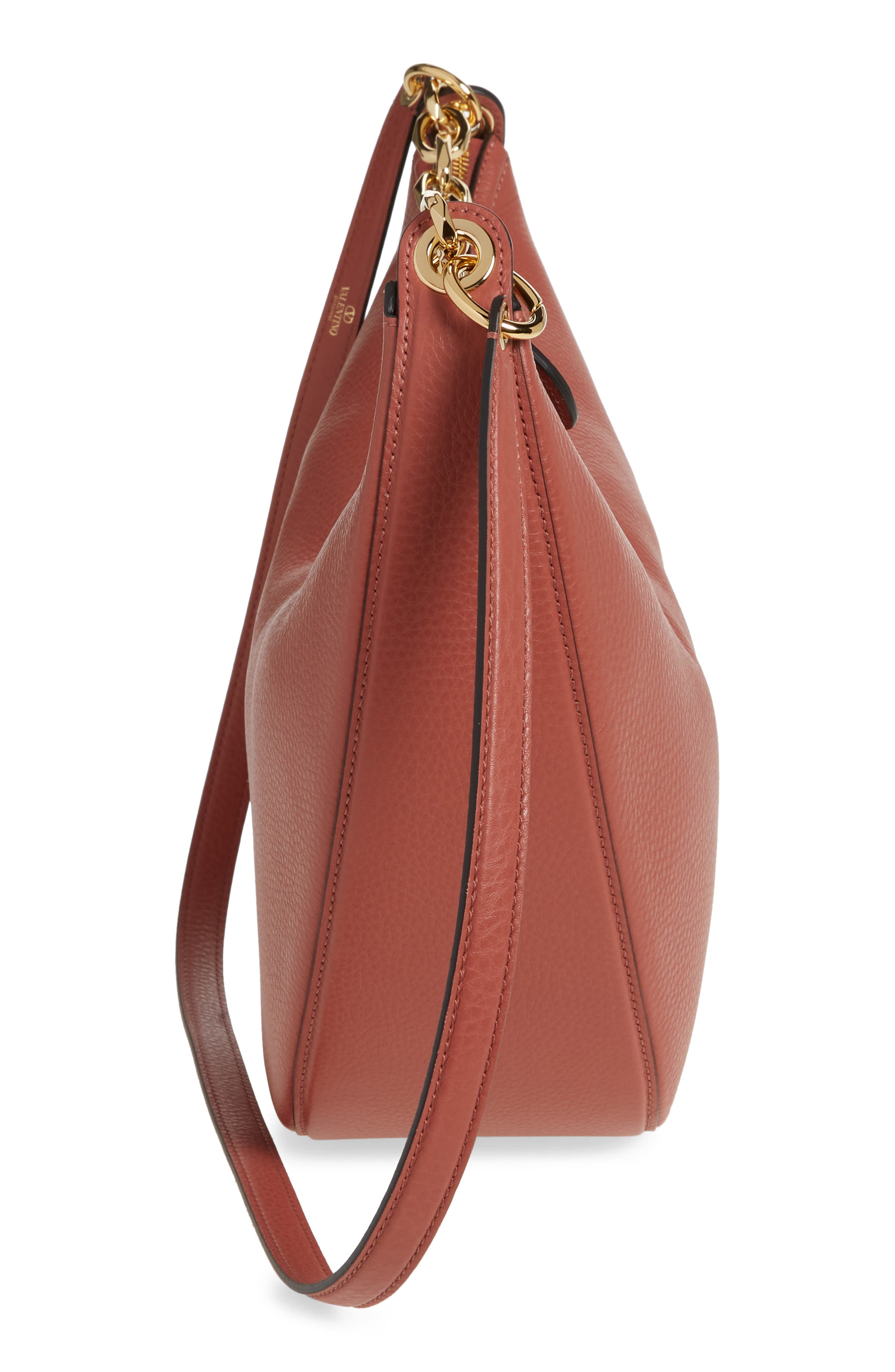 Valentino Garavani Medium VLOGO Moon Leather Hobo Bag, Alternate, color, 