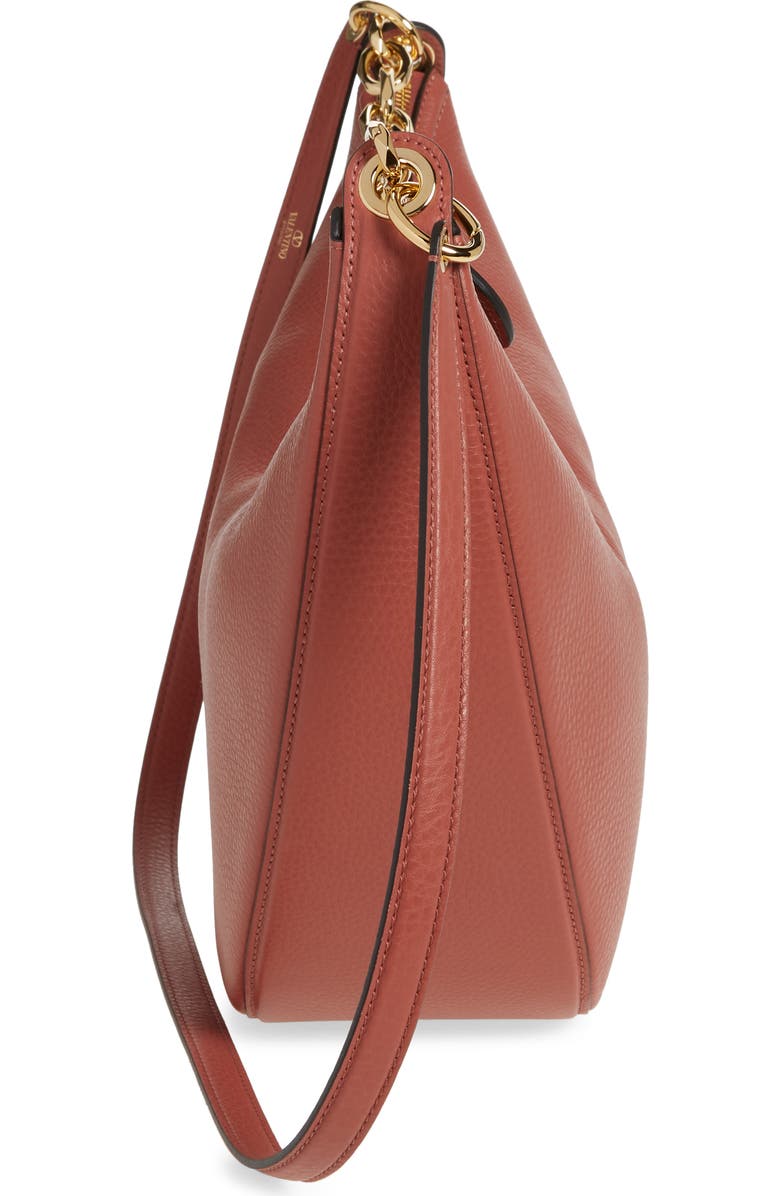Valentino Garavani Medium VLOGO Moon Leather Hobo Bag, Alternate, color,
