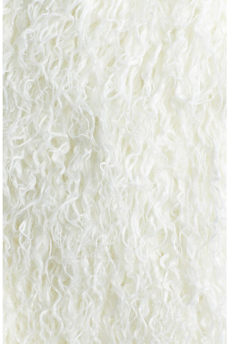 Shaggy Faux Fur Vest, Alternate, color, IVORY