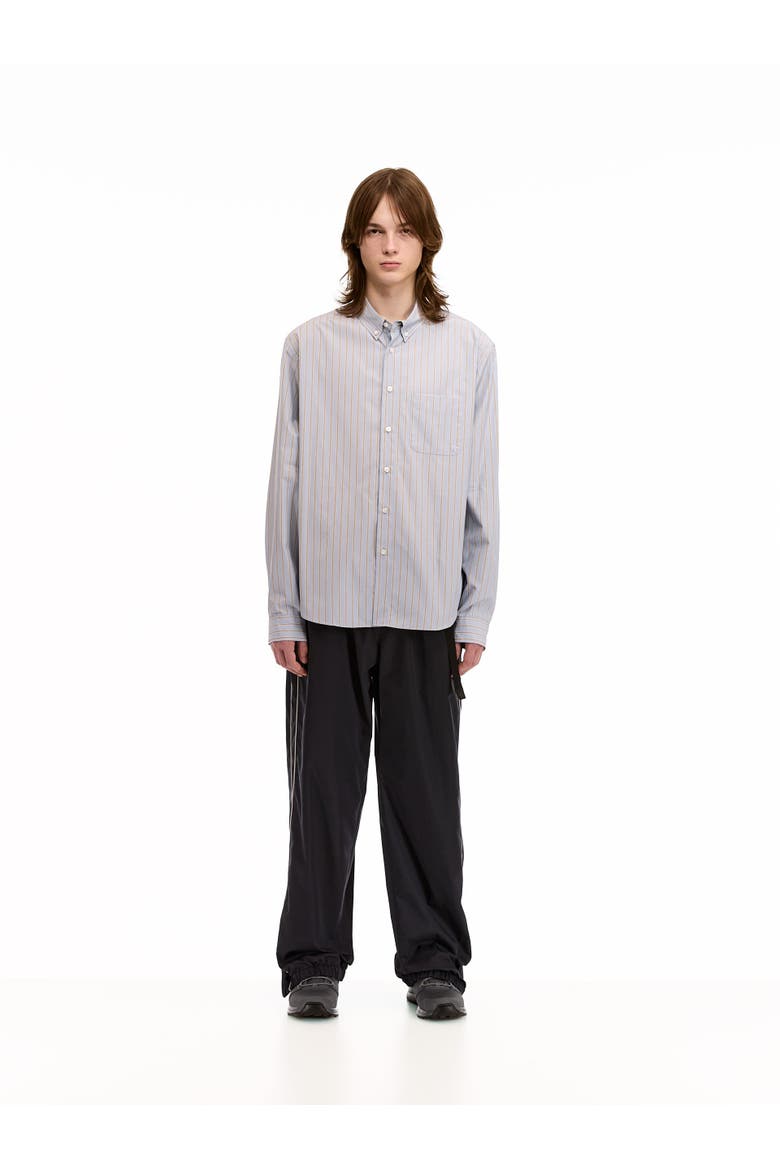 Striped Button Down Shirt, Alternate, color, Blue