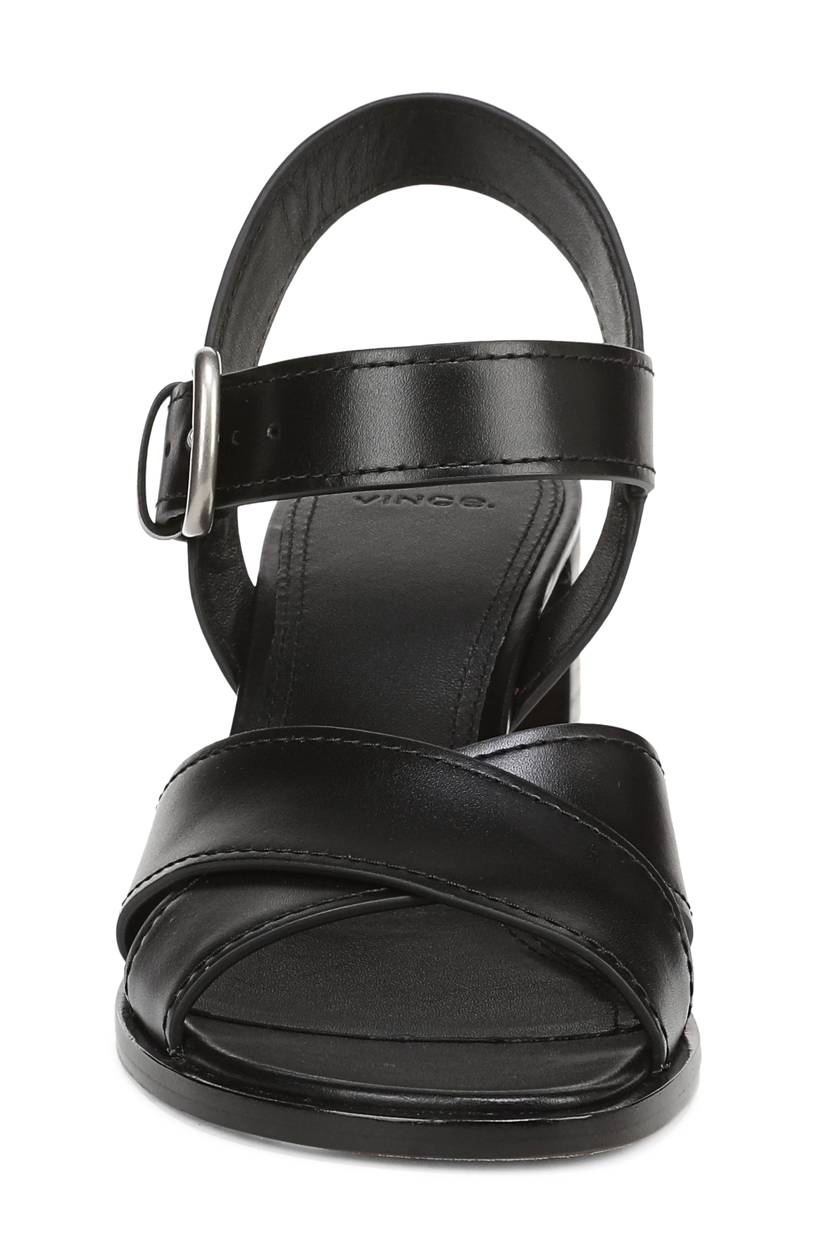 Vince Salma Ankle Strap Sandal, Alternate, color, Black