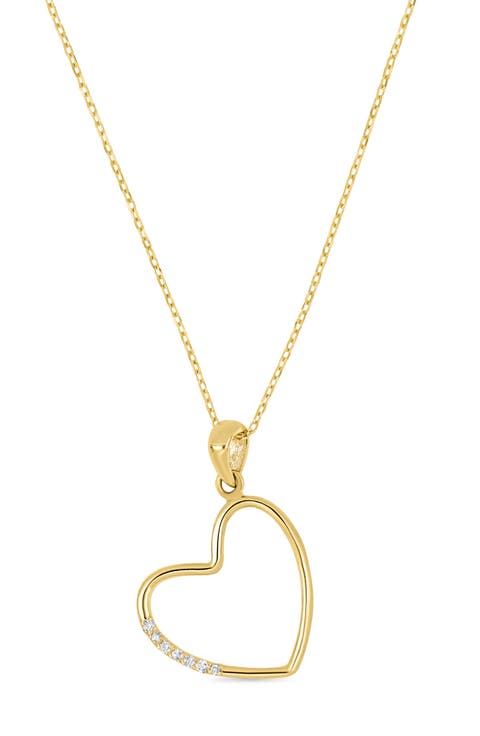 Icon 18k Gold Diamond Heart Necklace