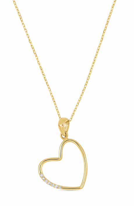 Icon 18k Gold Diamond Heart Necklace