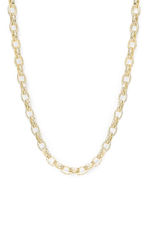 Ashley Cubic Zirconia Chain Link Necklace