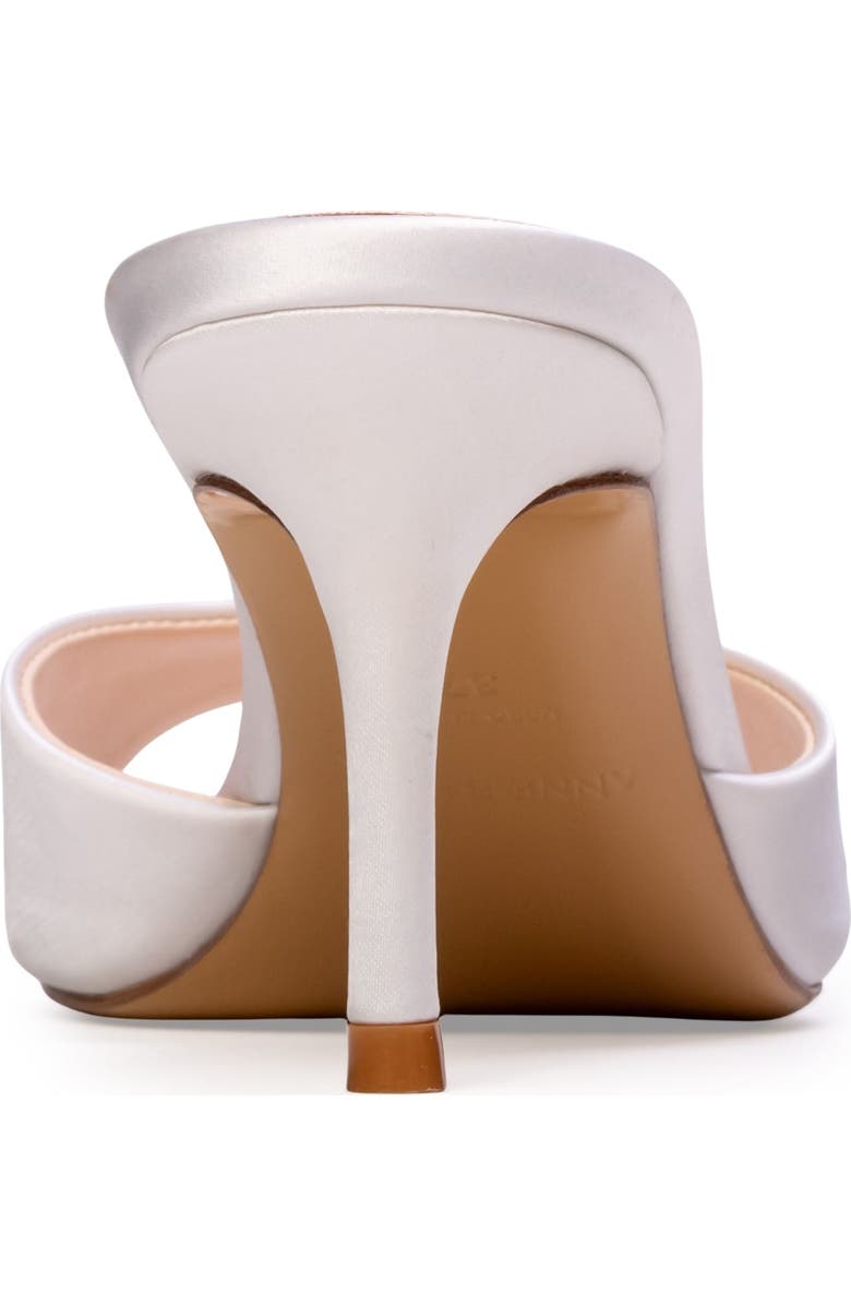 Anne Barge Serenity Satin Mule, Alternate, color, White Satin