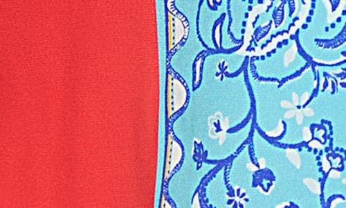Elie Tahari The Haven Isle Of Capri Printed Shirt In Isle Of Capri Print