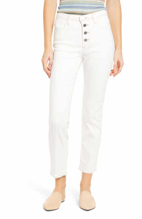 AG The Isabelle High Waist Ankle Straight Leg Jeans