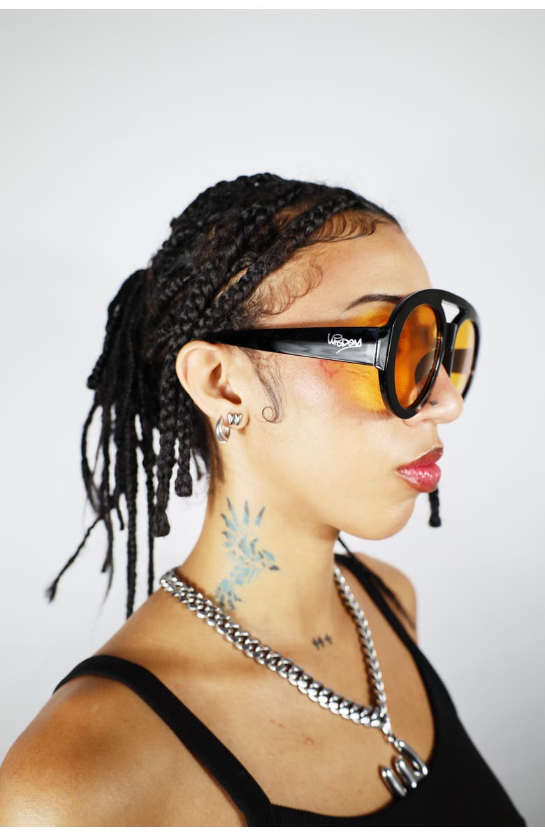 Wisdom Fashion House Owl Frame 12, Alternate, color, Black