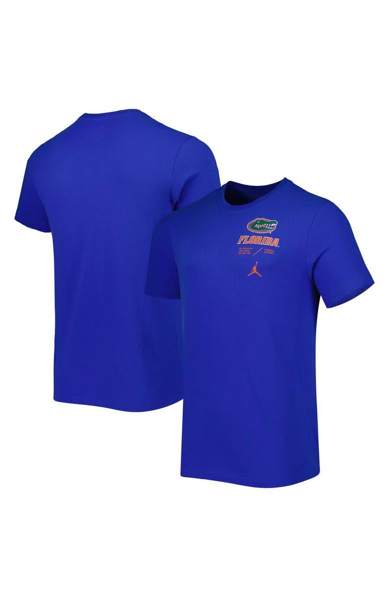Jordan Brand Men's Jordan Brand Royal Florida Gators Team Practice Performance T-Shirt, Main, color, 