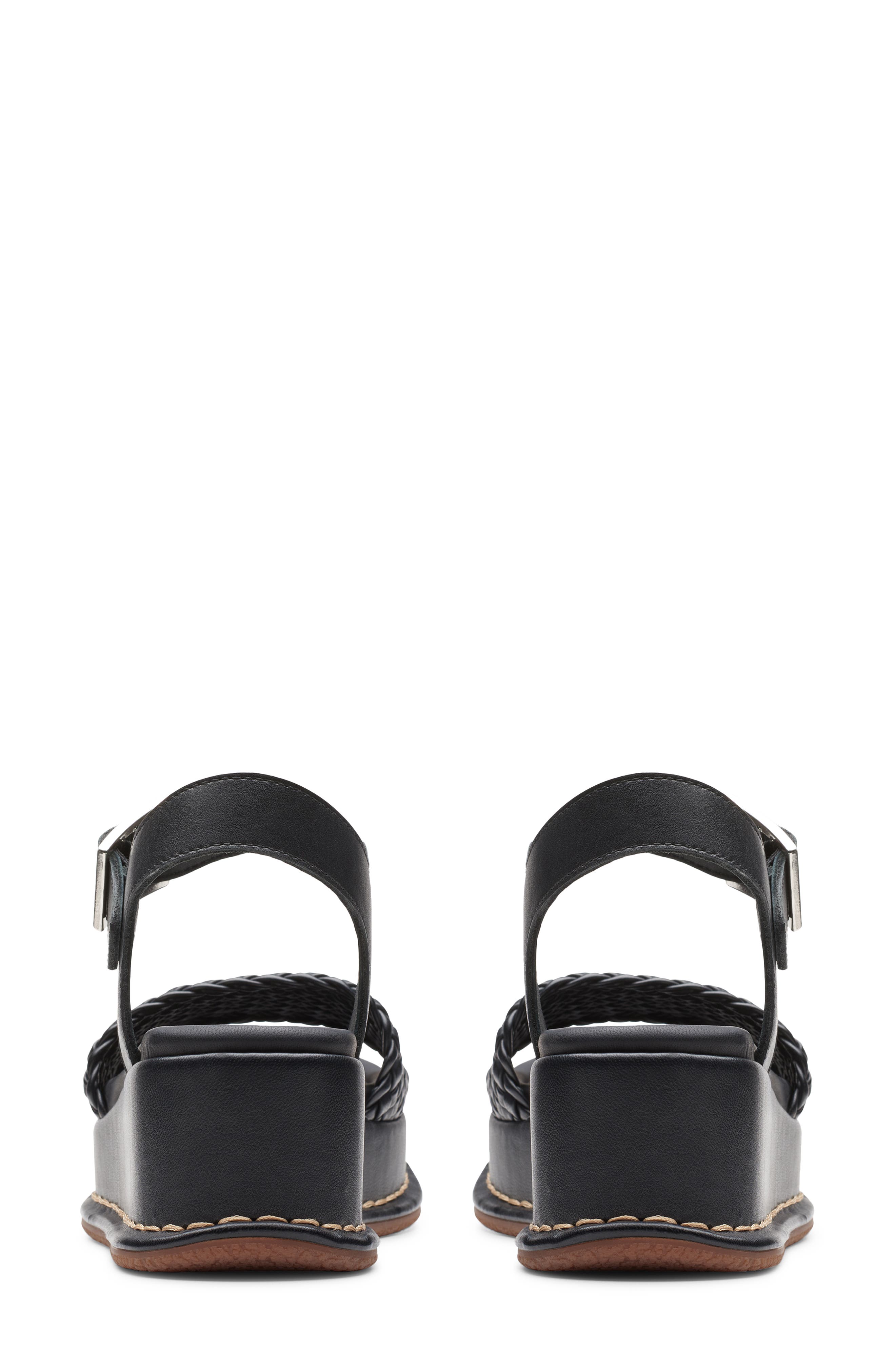 Clarks<sup>®</sup> Kimmei Bay Ankle Strap Platform Wedge Sandal, Alternate, color, 