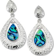 SAMUEL B. Sterling Silver Abalone Teardrop Earrings