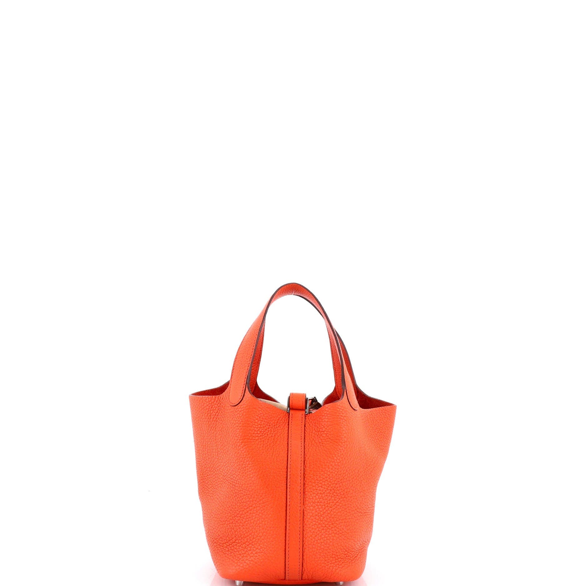 Pre-Owned Hermes Picotin Lock Bag Clemence PM, Alternate, color, Orange Poppy