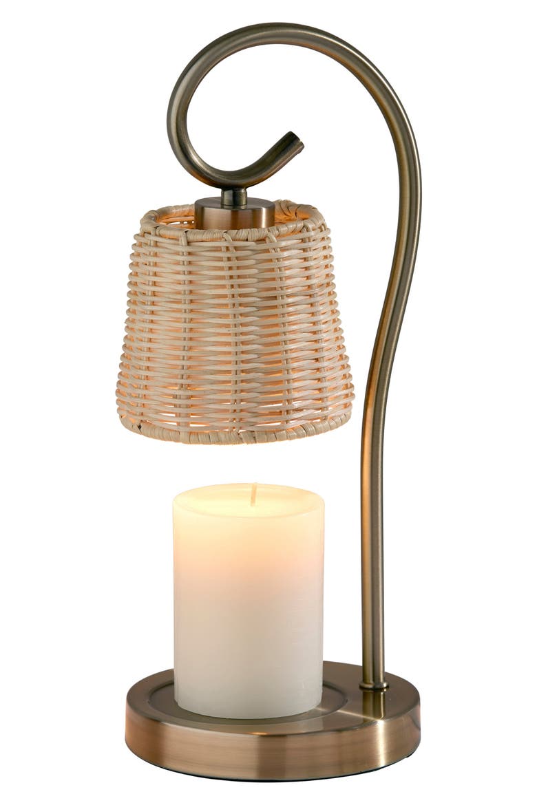 Perry Candle Warmer Lamp, Alternate, color, ANTIQUE BRASS