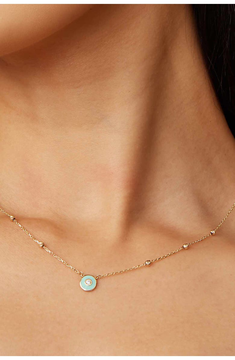 Oradina 14K Yellow Gold Station Necklace, Alternate, color, 