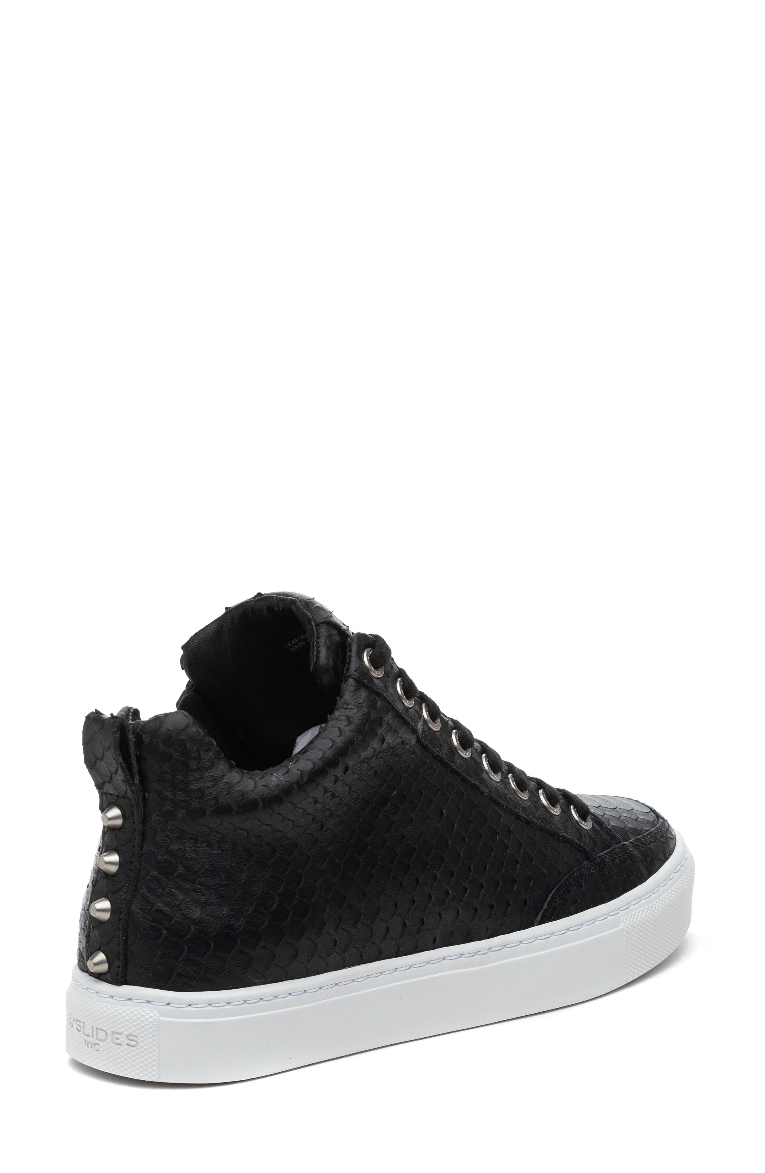 JSlides Leesa Snake Embossed High Top Sneaker, Alternate, color, 