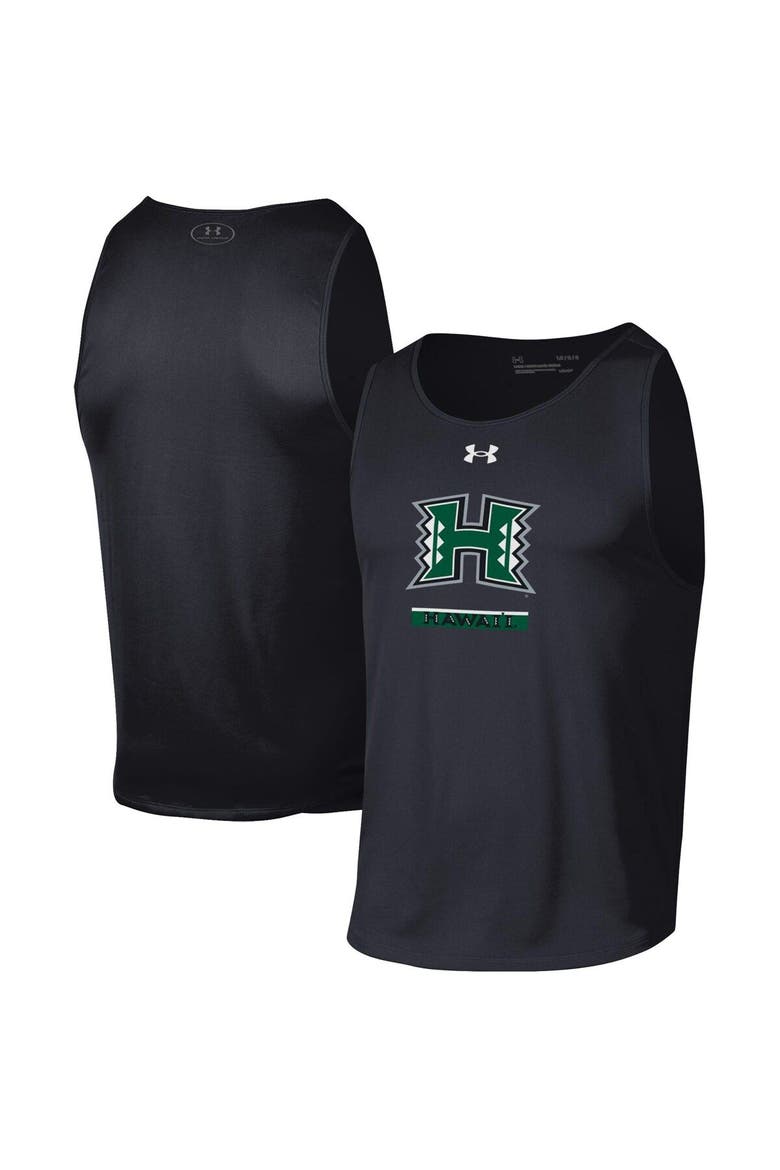 Men's Under Armour Black Hawaii Warriors Logo Tech Tank Top, Main, color, Black