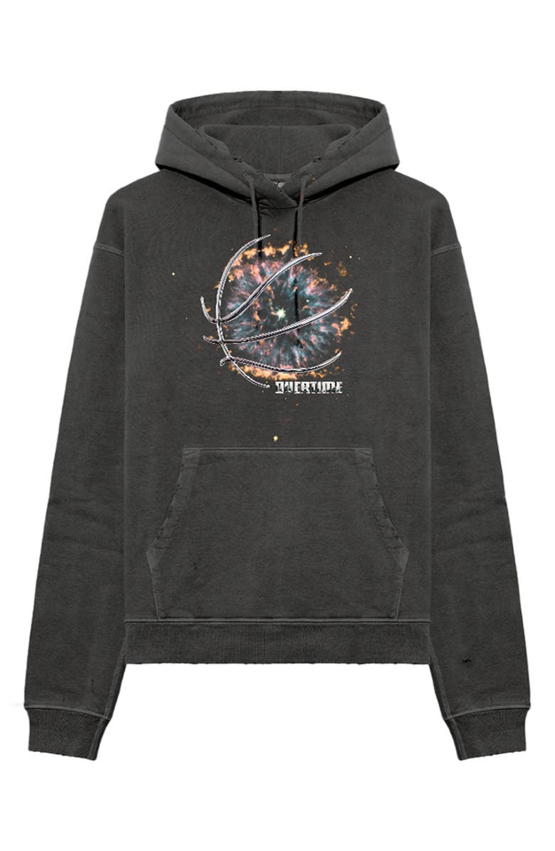 OVERTIME ChromeTeam Graphic Ball Print Hoodie, Alternate, color, Black