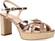 Pelle Moda Petina Ankle Strap Platform Sandal