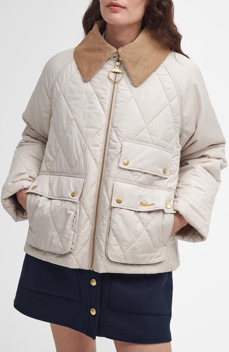 Barbour Milby Colorblock Quilted Jacket, Main, color,