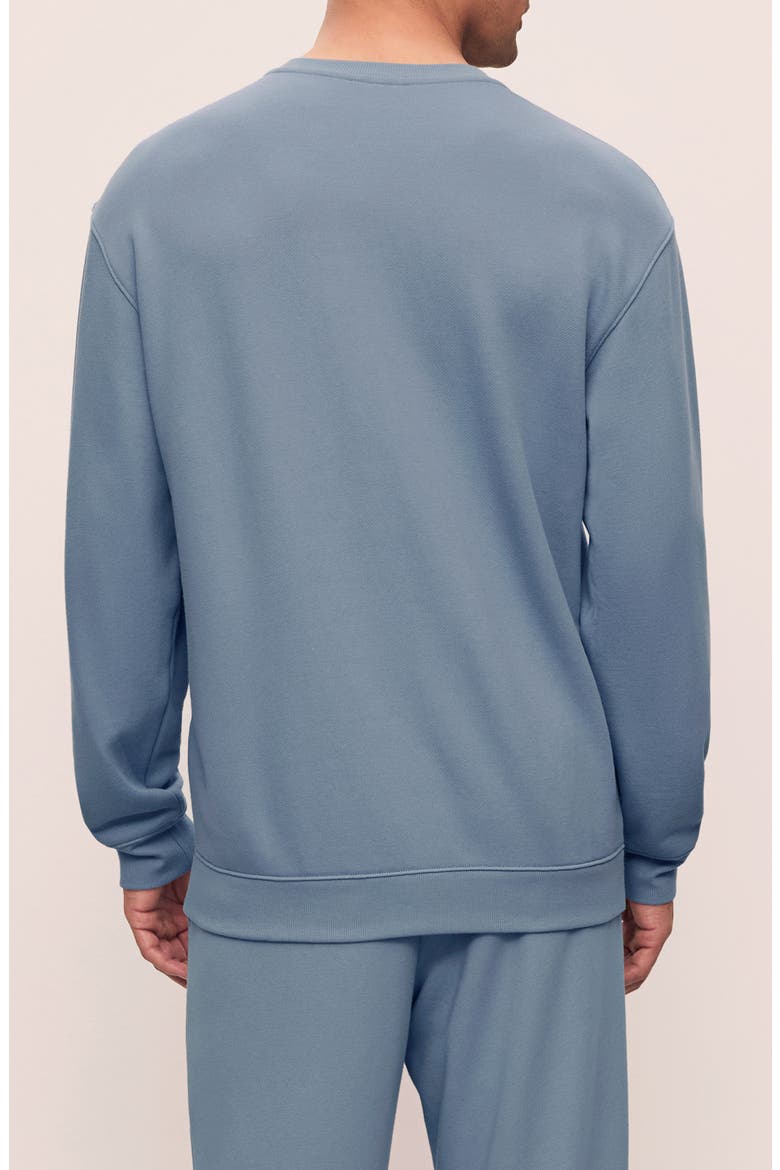 Men's French Terry Sweatshirt, Alternate, color, FADED DENIM